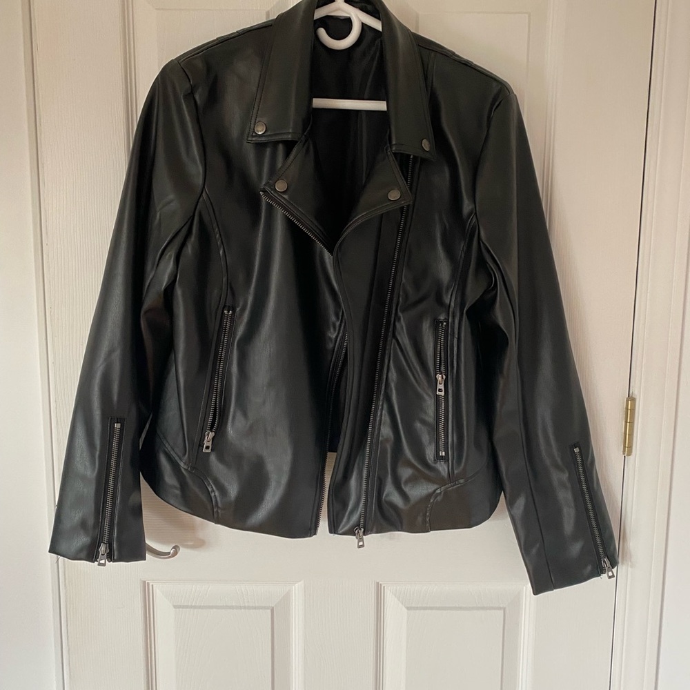 Black faux Leather Jacket